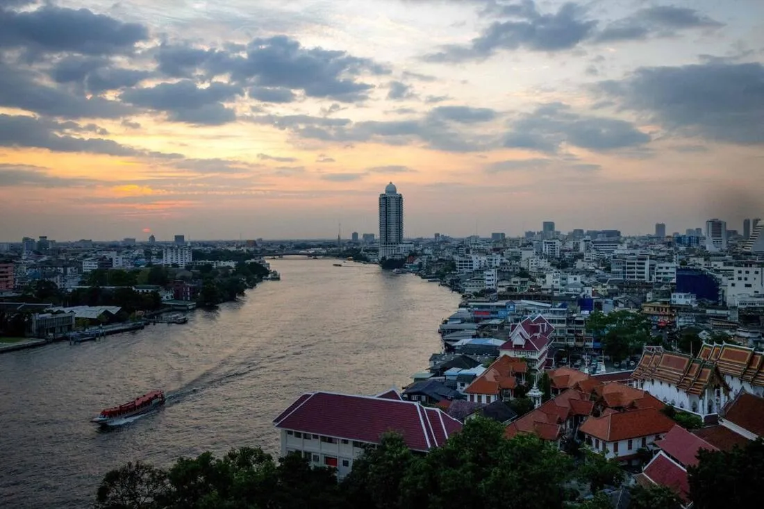 Passenger boat on the Chao Phraya River