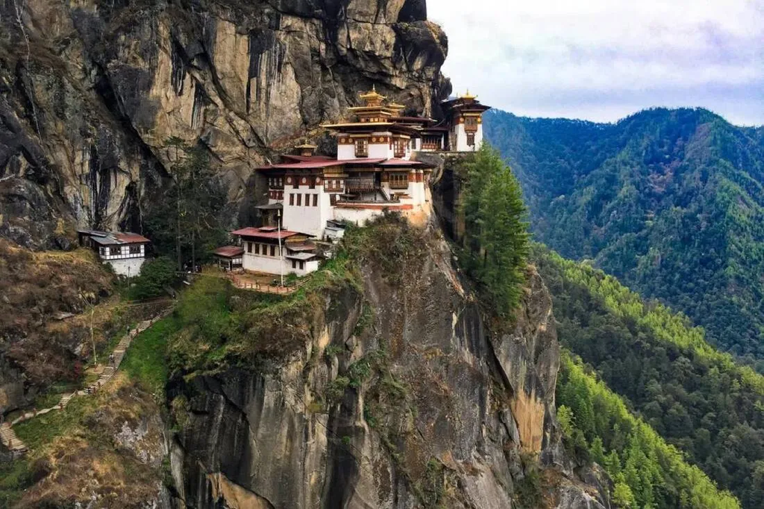 Mountain landscape in Bhutan